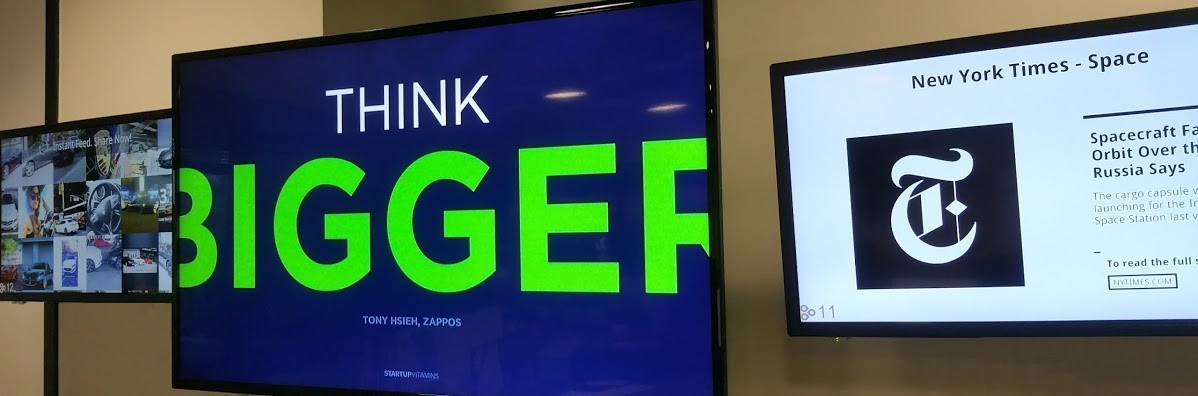 Digital signage use around campus