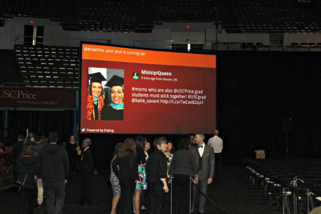 digital signage used in commencement