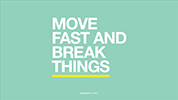 Startup Vitamins App showing move fast and break things quote