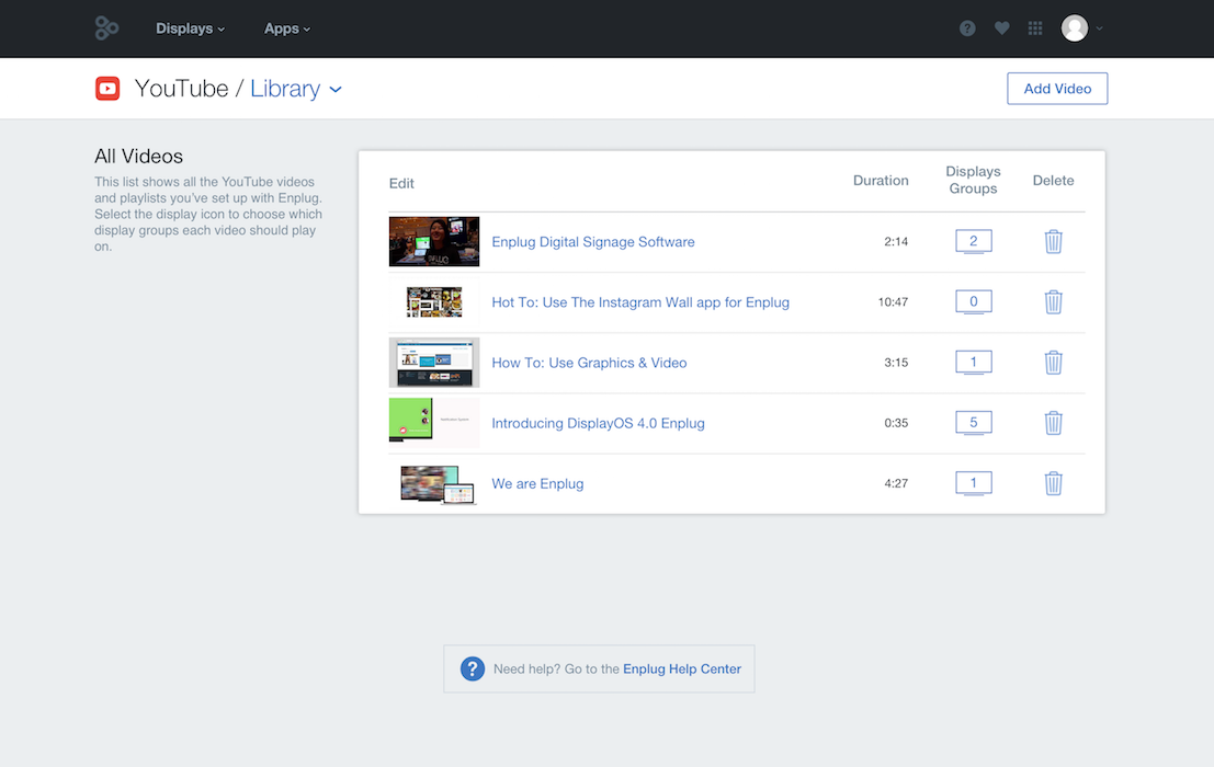 Youtube App video library