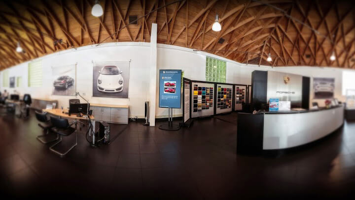 Digital signage in auto show room