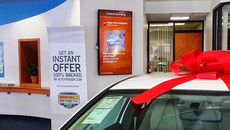 Toyota Car Dealership With Digital Signage