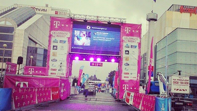 Digital signage used at T Mobile event